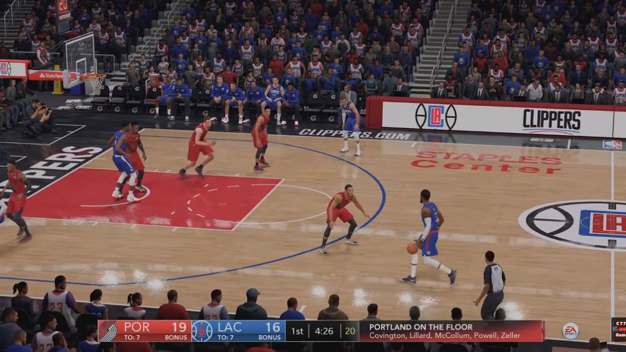 NBA LIVE 22 Rosters Blazers vs Clippers PS5 4K 1st Half