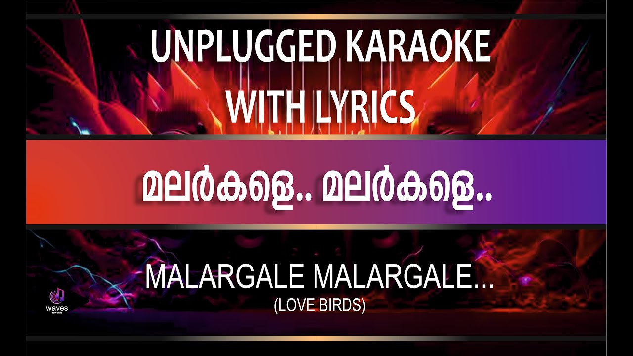 MALARGALE MALARGALE | LOVE BIRDS | UNPLUGGED KARAOKE WITH LYRICS