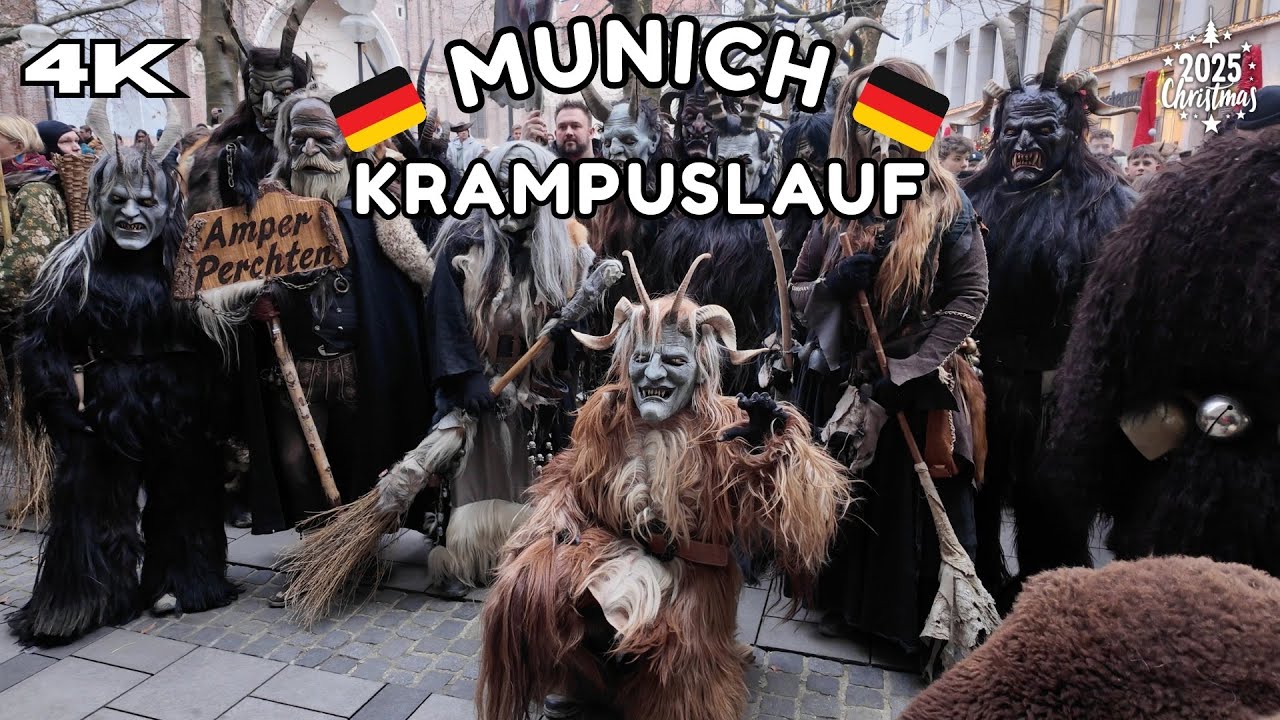 Munich, Germany| Krampuslauf Festival in 4K | Dark Christmas Tradition in Germany| #christmas2025 🇩🇪