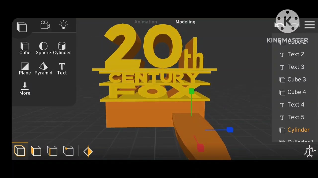 Making the 20th Century Fox logo in Prisma3D
