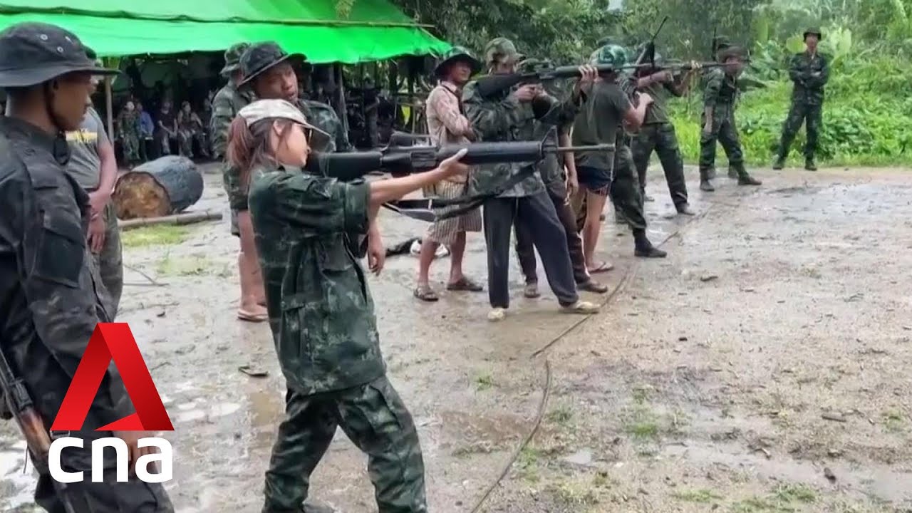 Thousands of civilians train to fight back against Myanmar's military