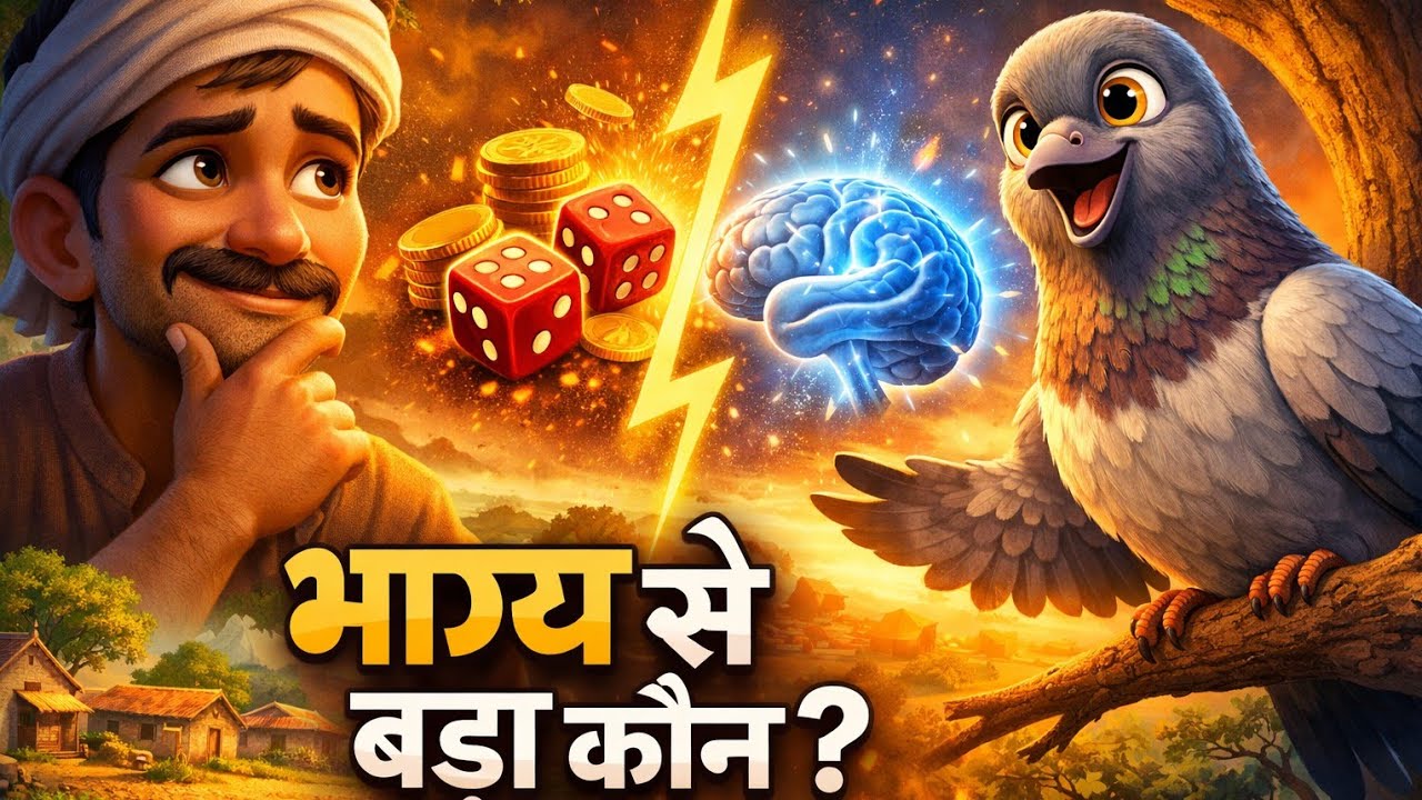 भाग्य से बड़ा कौन? 🤔 | कबूतर ने सिखाया जीवन बदलने वाला सच | Motivational Story #hindimotivation 