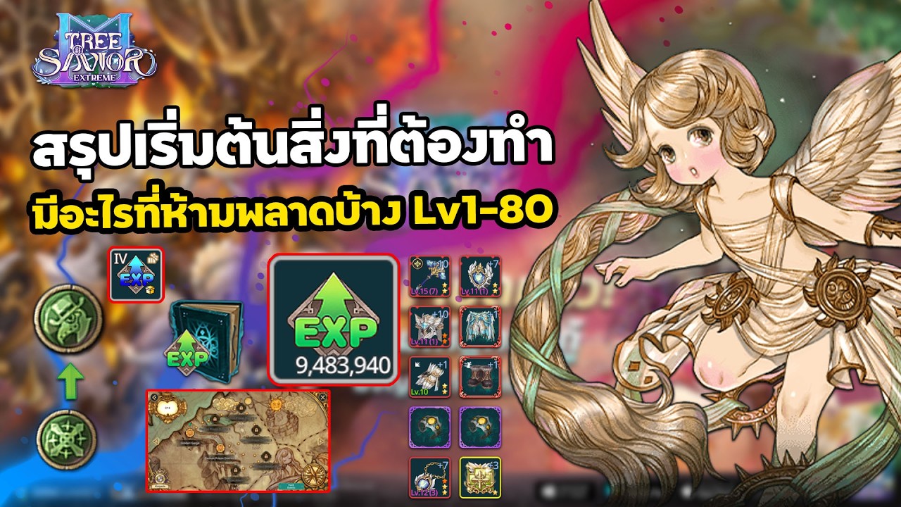 Tree Of Savior M Extreme: Начальный обзор - Что нельзя пропустить (Уровни 1-80)
