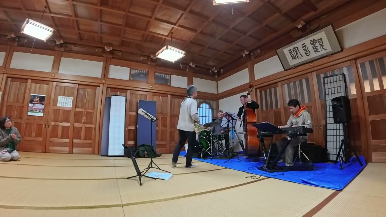 昔はよかったね　寺で練習　悟空トリオ＋