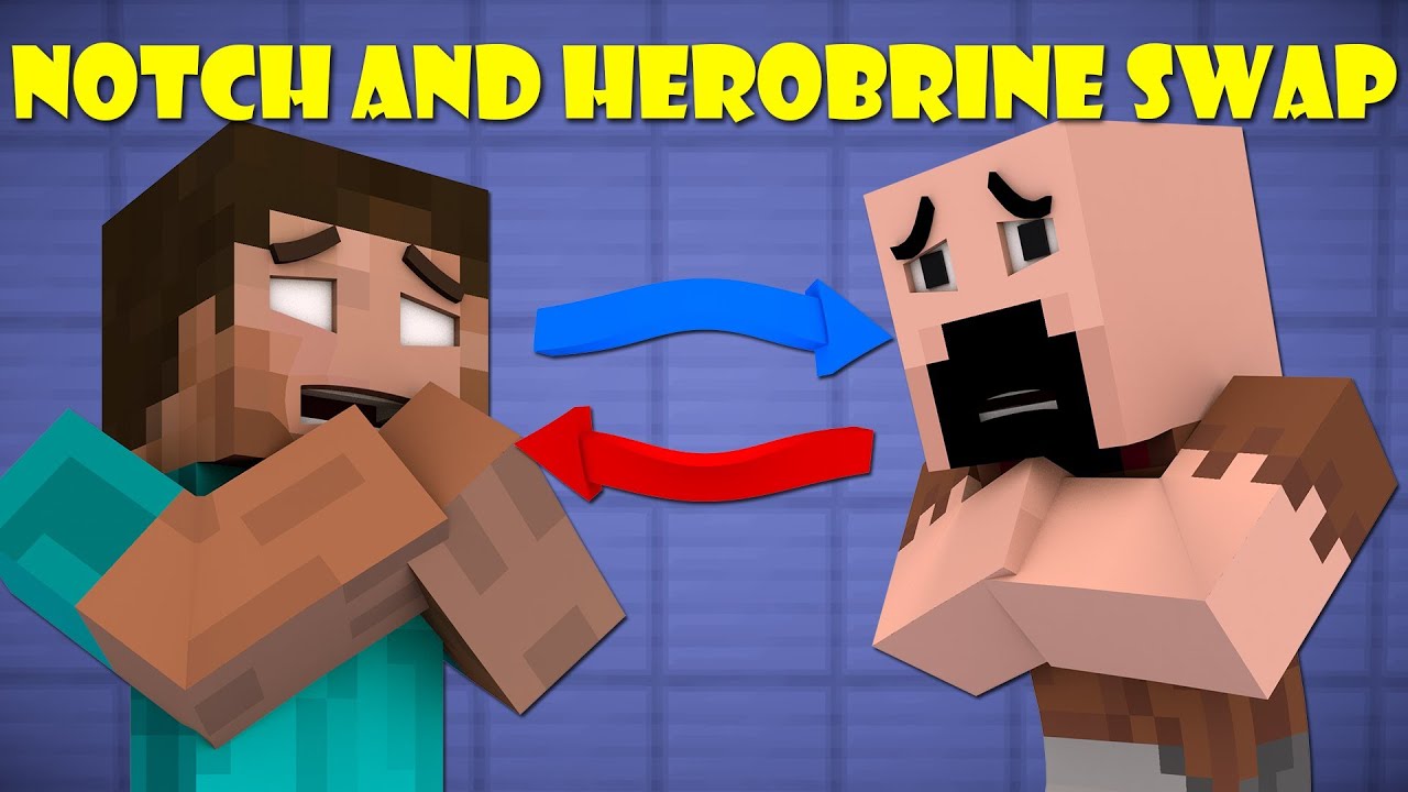 If Notch And Herobrine Switched Places - Minecraft