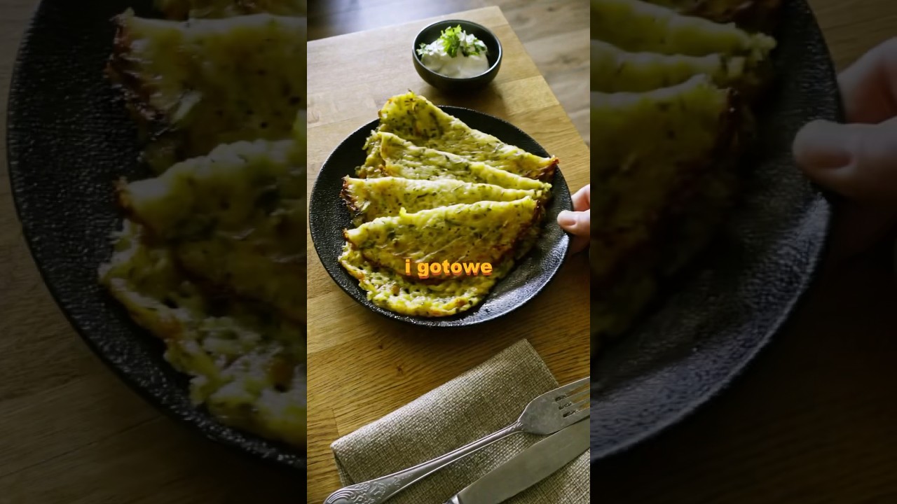 Placki keto z 2 składnik&oacute;w, z piekarnika, z cukinią #przepis