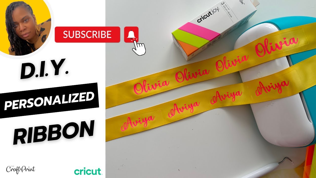DIY Personalized Ribbon / Cricut Joy Project