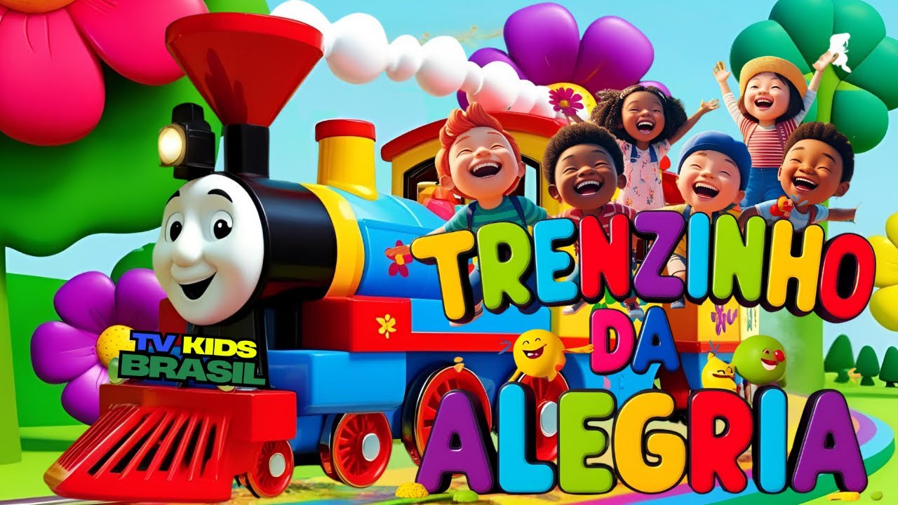 Trenzinho da Alegria | Música Infantil Divertida e Animada para Crianças!