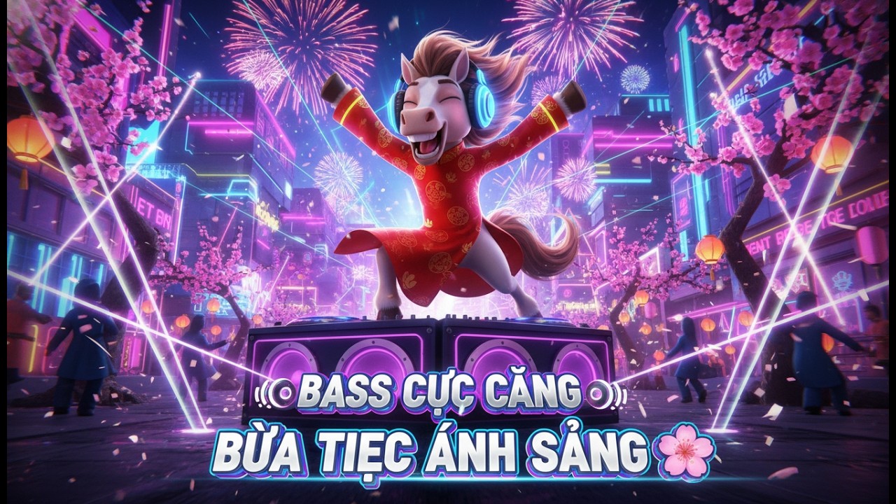 Bữa Tiệc Ánh Sáng Xuân 2026 🌸 Nhạc Remix Tết Bính Ngọ   Bass Dập Cực Căng Đét