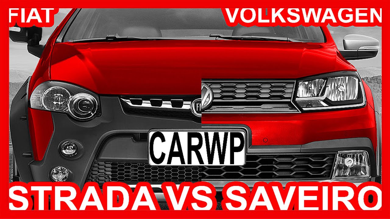 *COMPARATIVO*Fiat Strada Adventure 2016 1.8 16v vs VW Saveiro Cross 2017 1.6 16v #Strada #Saveiro
