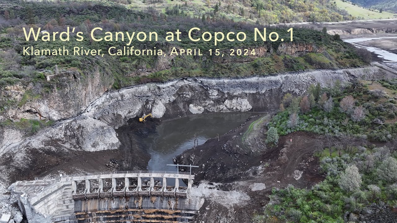 Wards Canyon at Copco No.1, Klamath River, California,  April 15, 2024