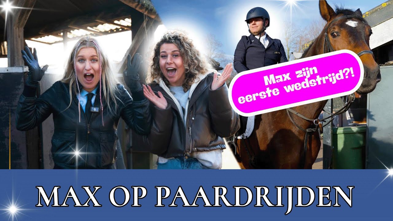 Mijn man rijdt zijn EERSTE paardrijwedstrijd 😳 | PaardenpraatTV