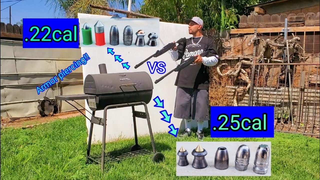 Лучшие пеллеты .22cal и .25cal против гриля для барбекю!!