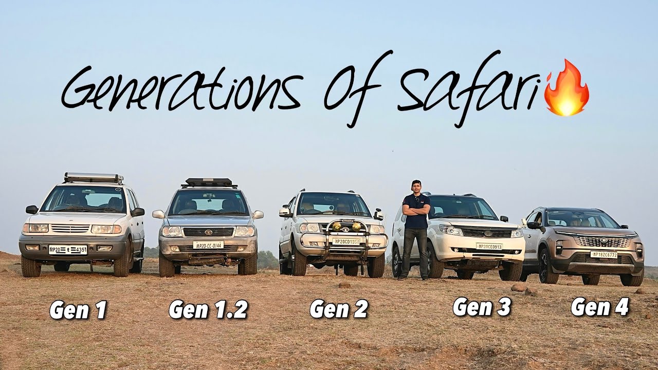 Reclaim Your Life🔥 Evolution of Tata Safari From Gen 1 to Latest Gen
