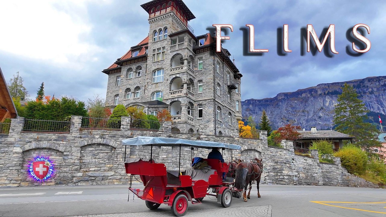 SWITZERLAND FLIMS ✨ Alpine Village / Swiss Mountain Walking tour 4K HDR 🏆 UNESCO World Site Sardona