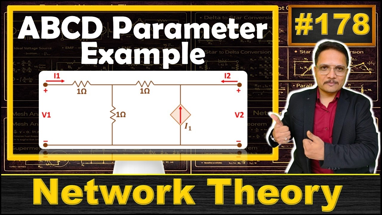 2 - Example of ABCD Parameters: Voltage & Current Gain, Transfer Admittance & Impedance