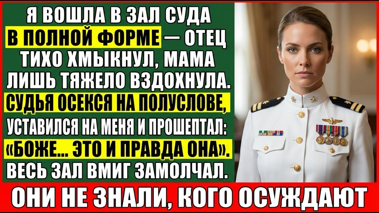 Я Пришла В Суд В Форме — Отец Рассмеялся, Мать Вздохнула… Но Судья Прошептал Моё Имя