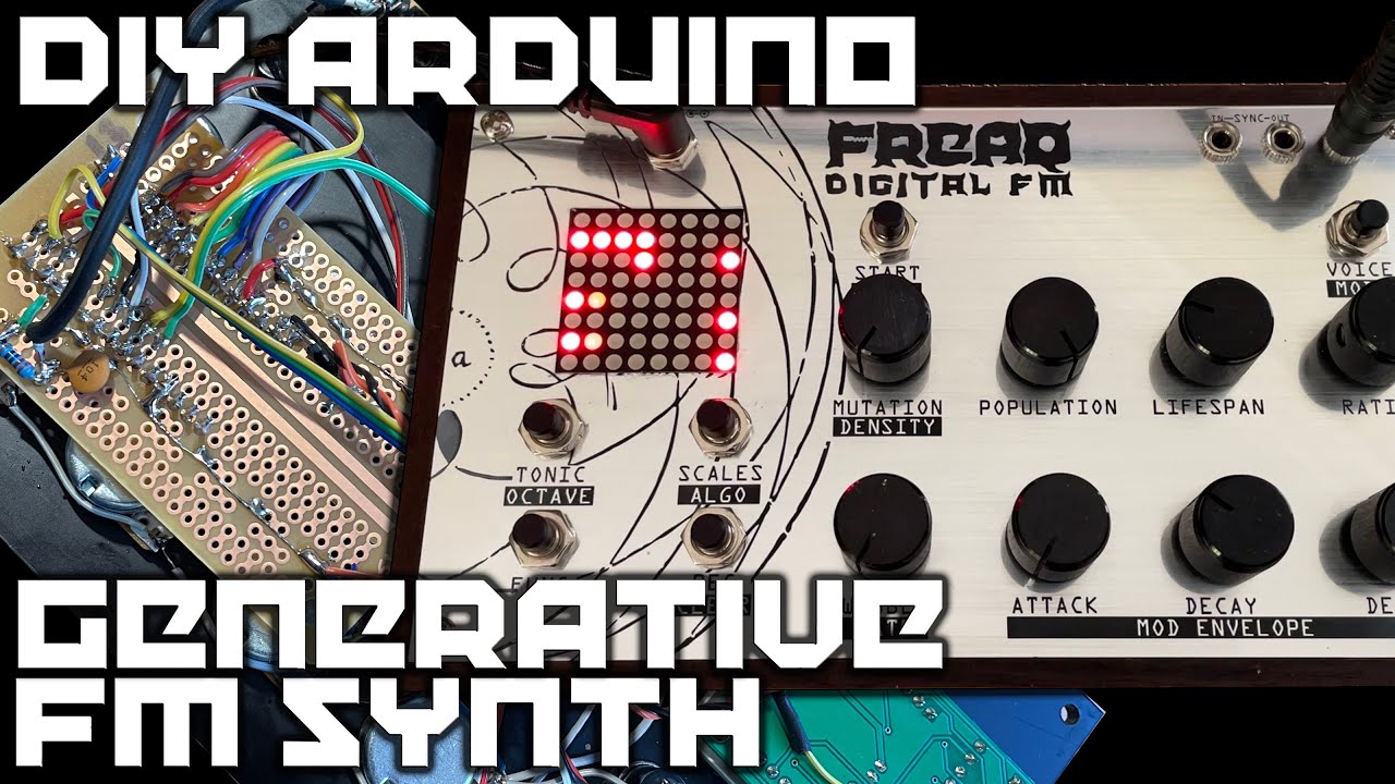 Arduino Synth - FM Dual-Voice Generative Synth | Mozzi library | Volca form-factor