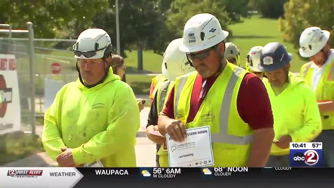 Construction crews honor suicide victims in nationwide stand-down