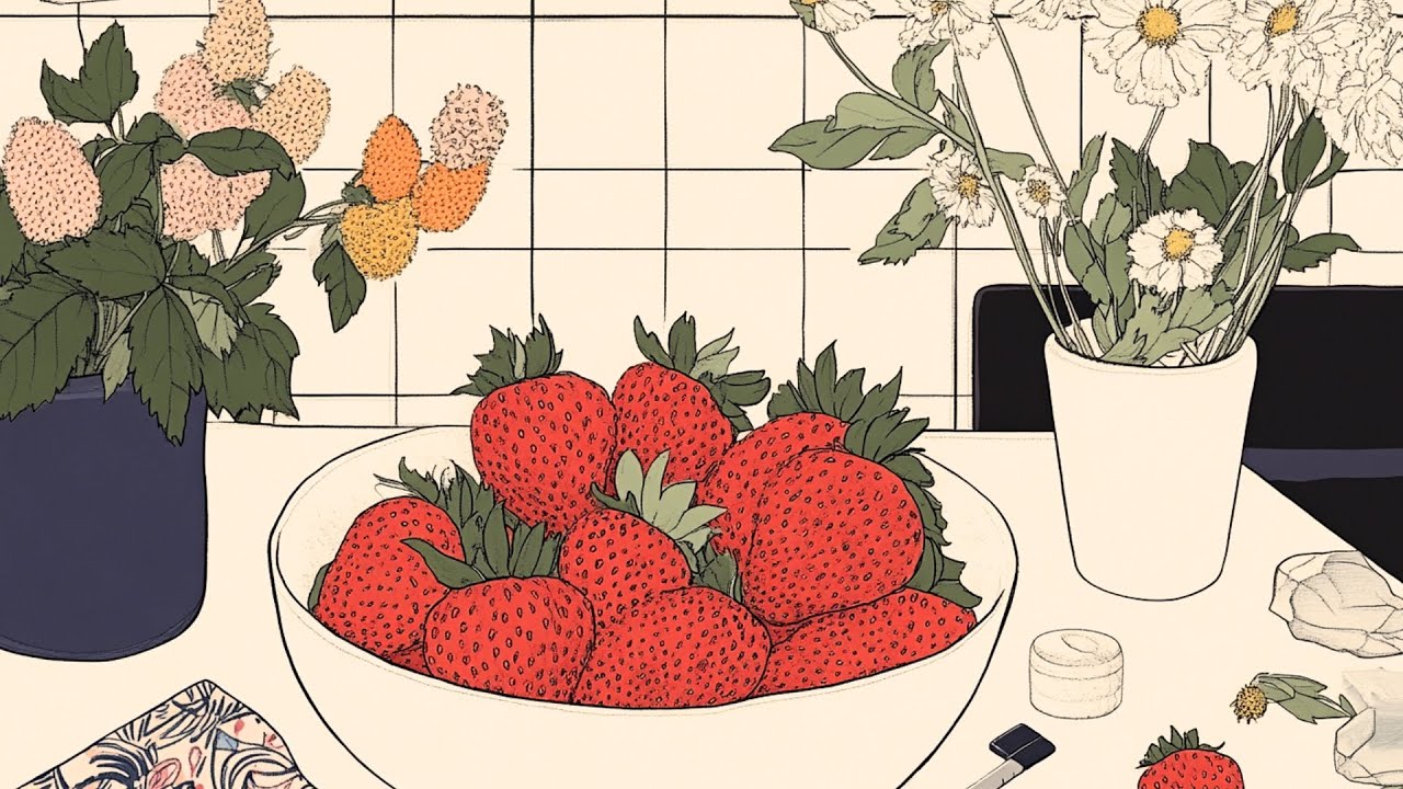 cozy morning vibes 🍓 relaxing vintage jazz & oldies | nostalgic café ambiance music