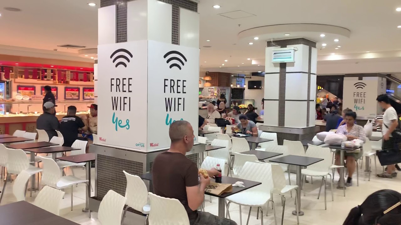 Emergency fire alarm at parramatta Westfield shopping centre Sydney Australia