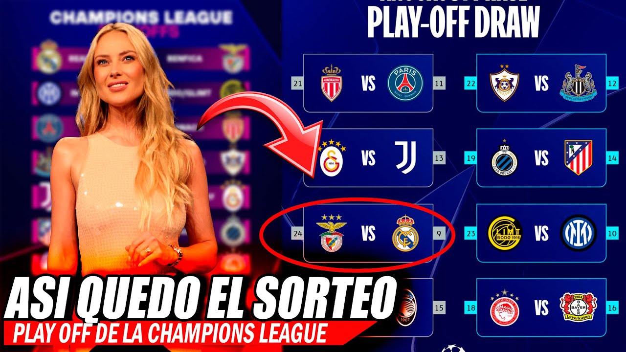 ASI QUED&Oacute; EL SORTEO DE LOS PLAY OFFS DE LA CHAMPIONS LEAGUE 2026  - MOURINHO vuelve al BERNAB&Eacute;U