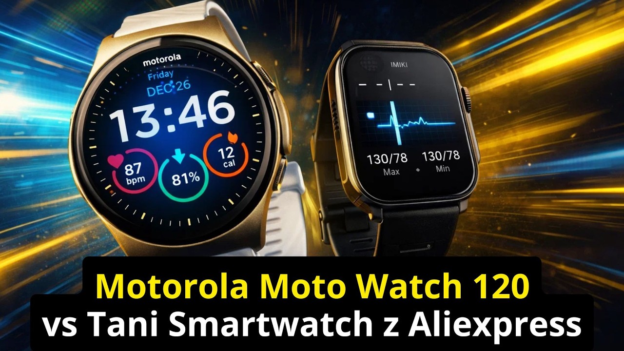 Pełna Recenzja Motorola Moto Watch 120 i Porównanie do Taniego Smartwatcha z Aliexpress
