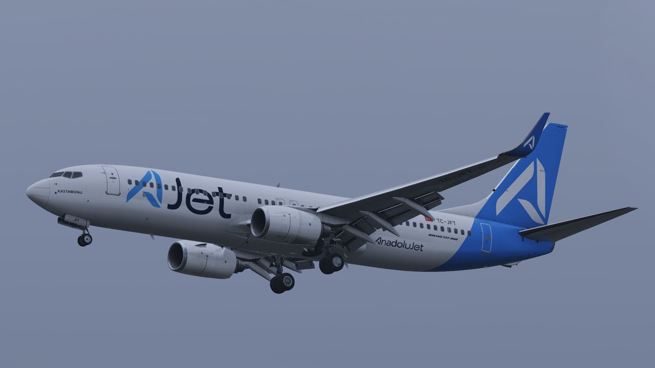 X-Plane 12 | Landing at Kars Harakani LTCF with AJet | LevelUp 737NG Series V2 B738