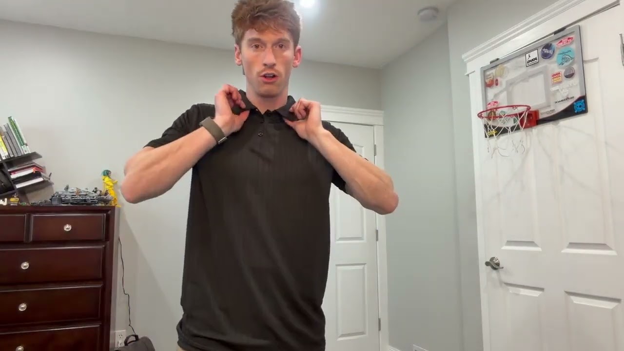 Honest Review of this KUYIGO Textured Polo Black Shirt