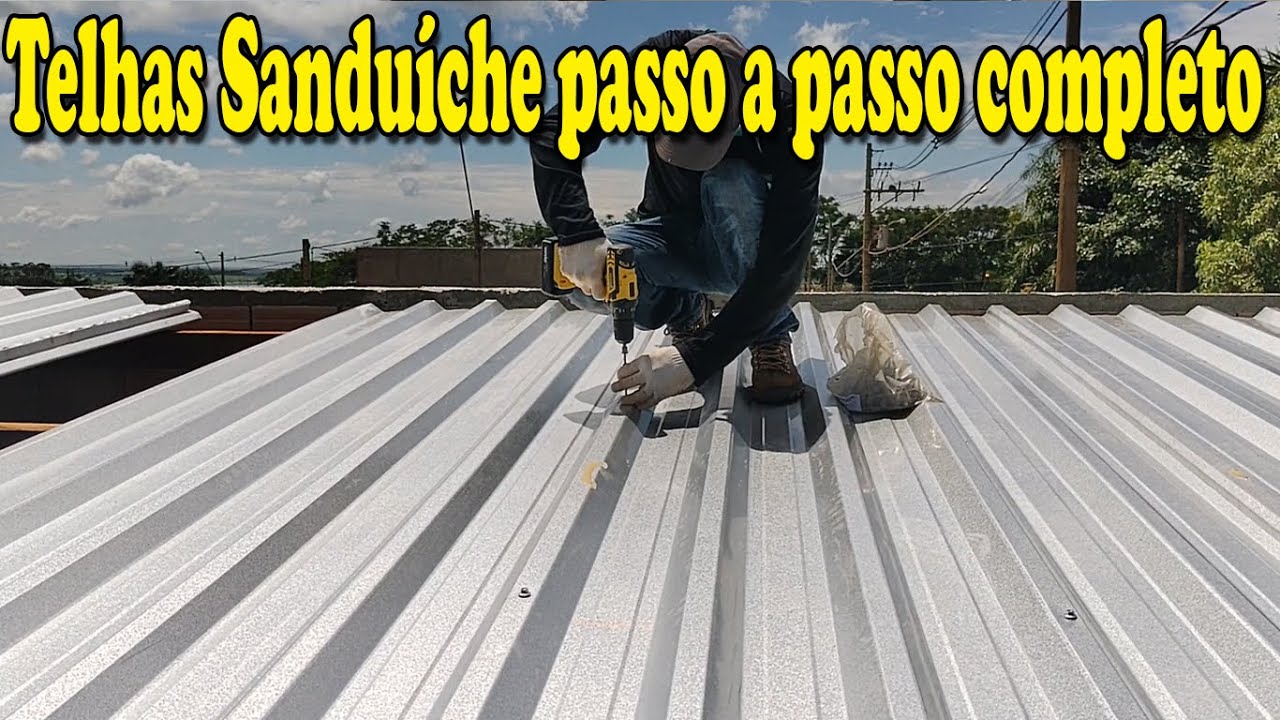 Como Fazer Telhado/ Telha sanduiche