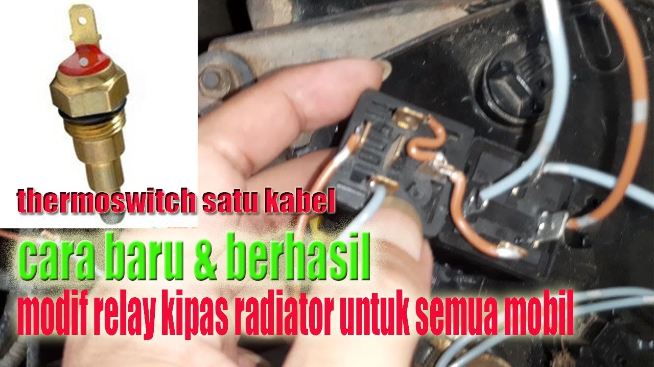 cara pasang relay kipas radiator mobil//starlet