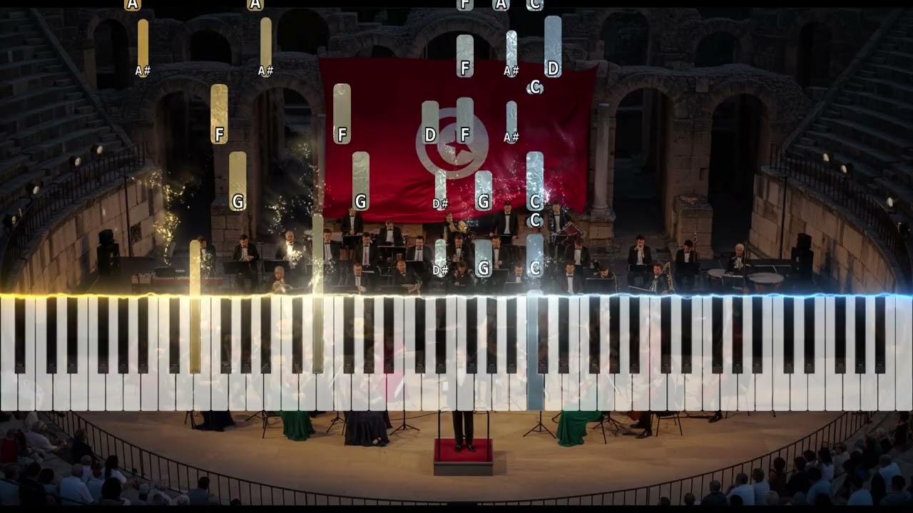 Tunisia National Anthem - | PIANO TUTORIAL