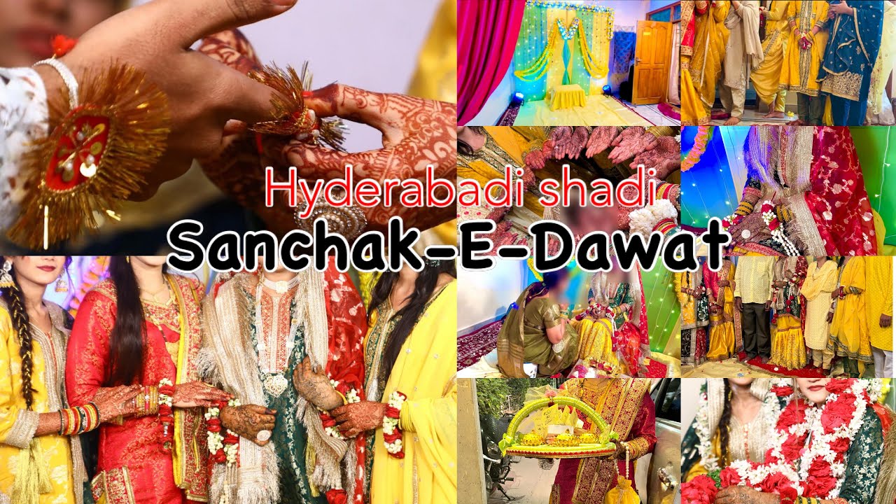 Sister's Sanchak Ceremony| Sanchak-E-Dawat✨💛😍|Hyderabadi sanchak|Full Outfit|Qawali night