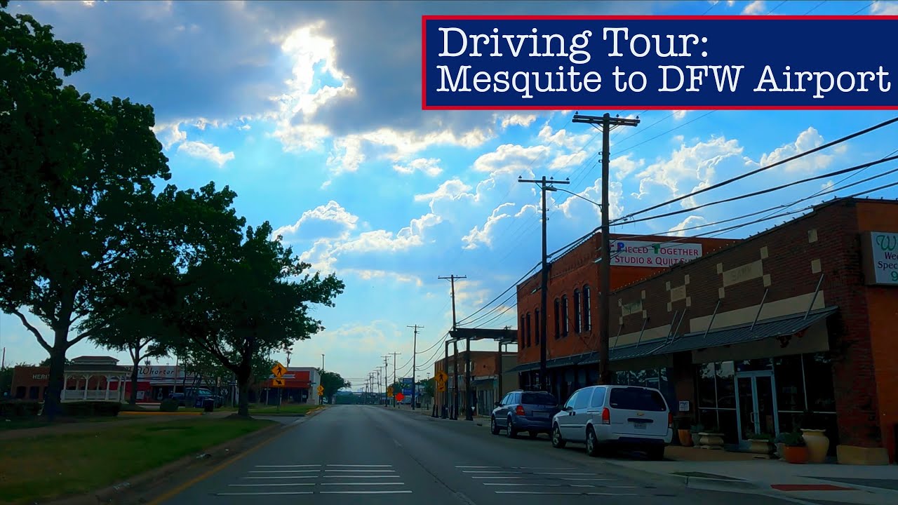 DFW Driving Tour: Mesquite to DFW Airport (via 635) 4K