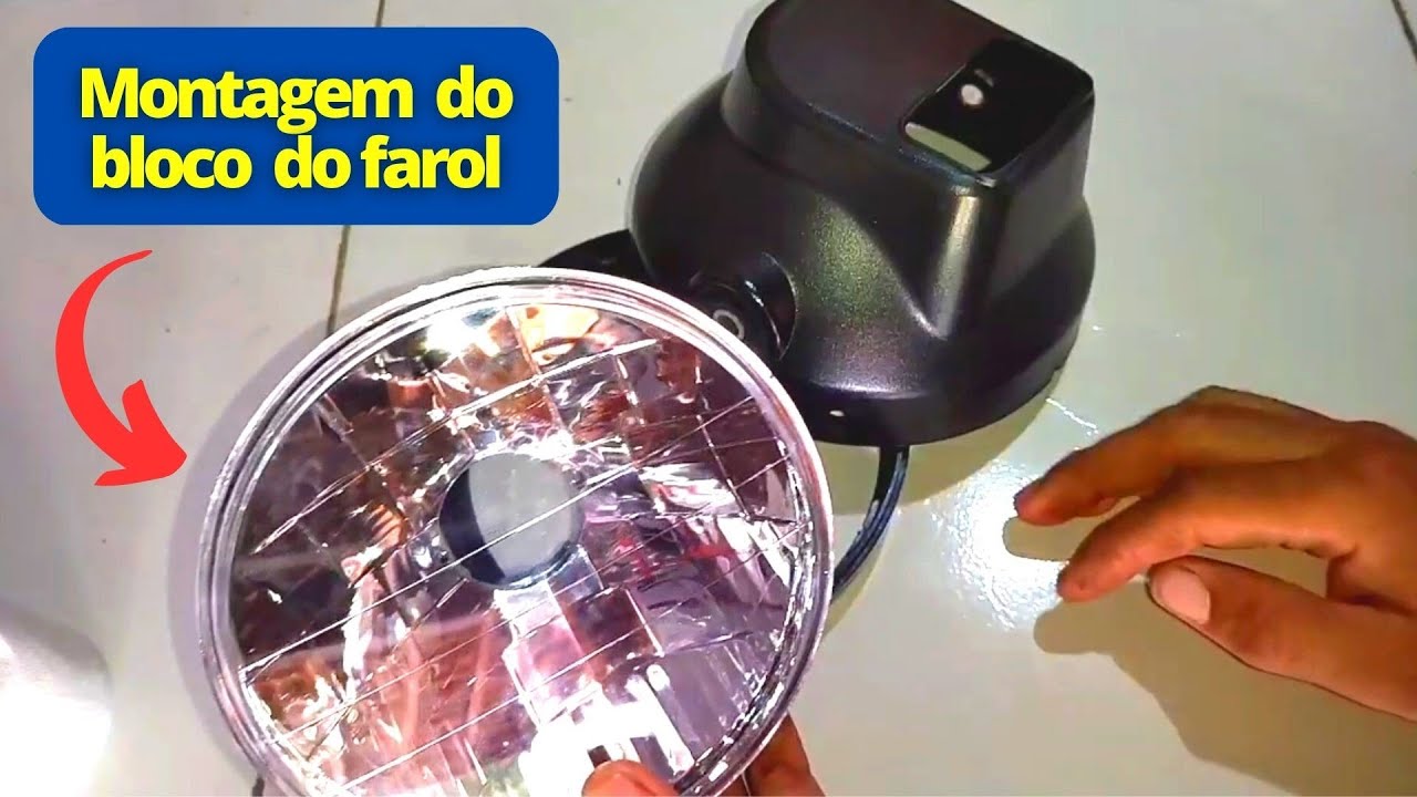 Como montar bloco do farol da Titan 150 da fam 125 e da Titan 125