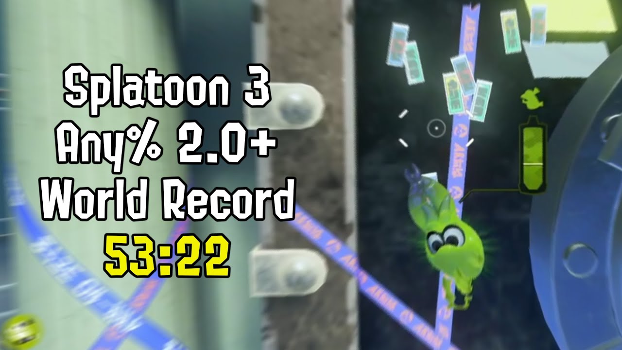 Splatoon 3 Any% V2.0+ Speedrun in 53:22 - WR on 5/29/2023