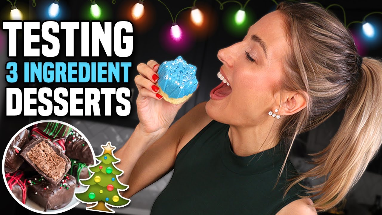 I Tried 3-INGREDIENT CHRISTMAS DESSERTS 🎄🎅 - what's worth making??