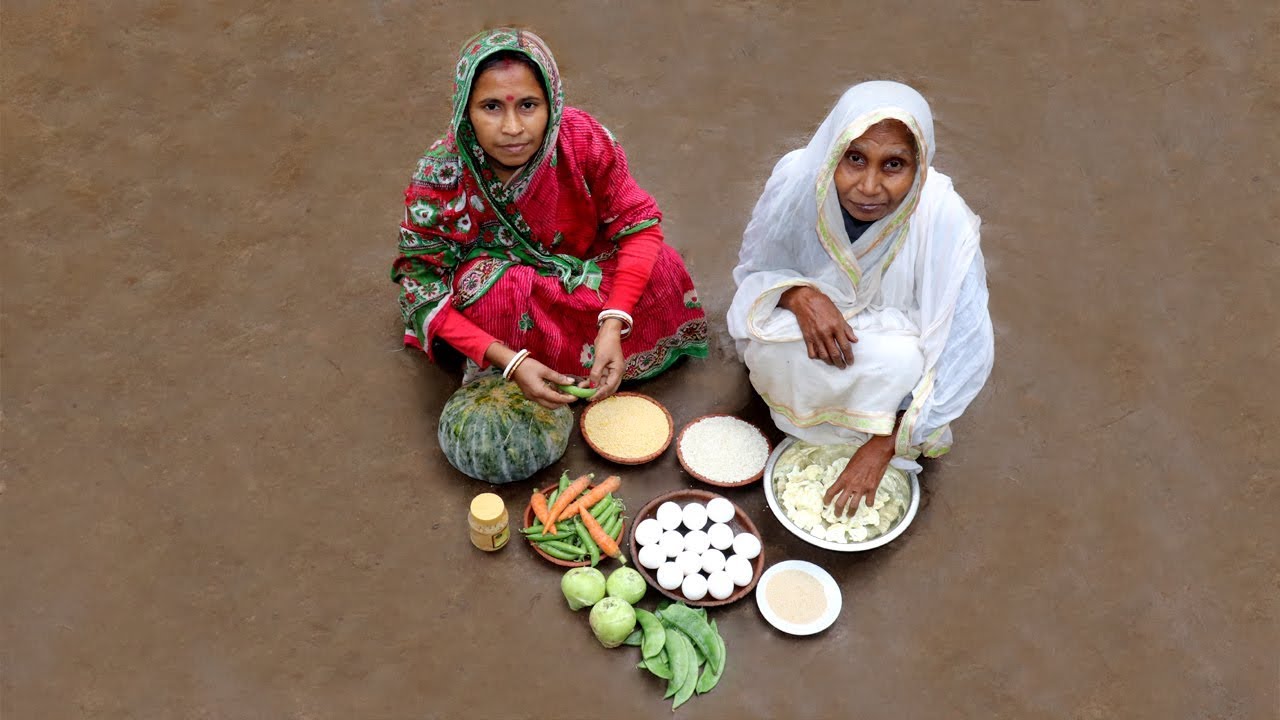 Village Best Lunch Recipe in Rainy day of Winter Season | Village Recipes
