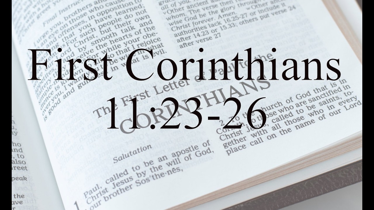 1 Corinthians 11:23-26
