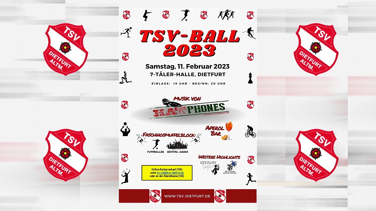 TSV Ball 2023 in der 7-Täler-Halle Dietfurt
