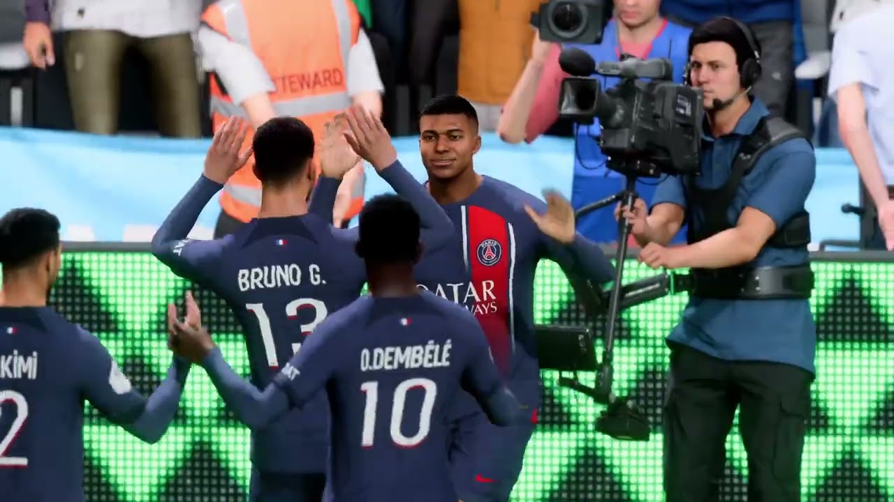EA SPORTS FC 24 PS5 Series X   Career OM S1   27&egrave;me journ&eacute;e OM Vs PSG   FUMA Legende Slow Sliders V2