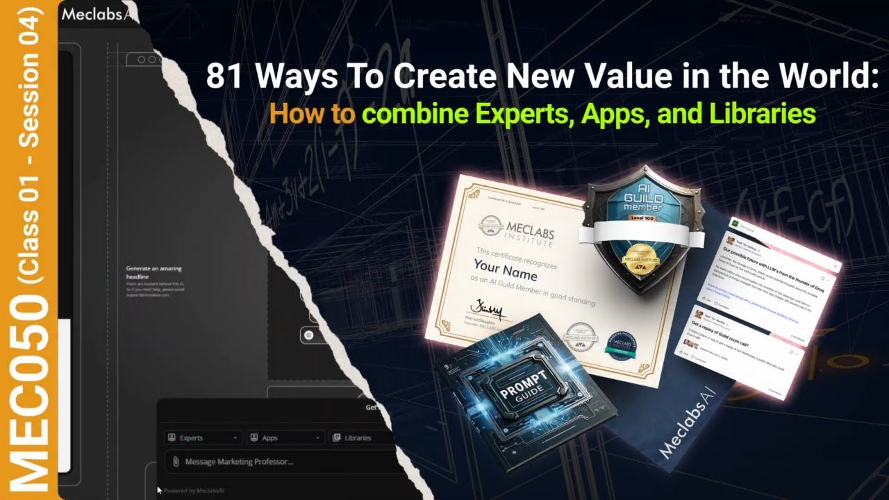 81 Ways To Create New Value in the World: How to combine Experts, Apps, and Libraries