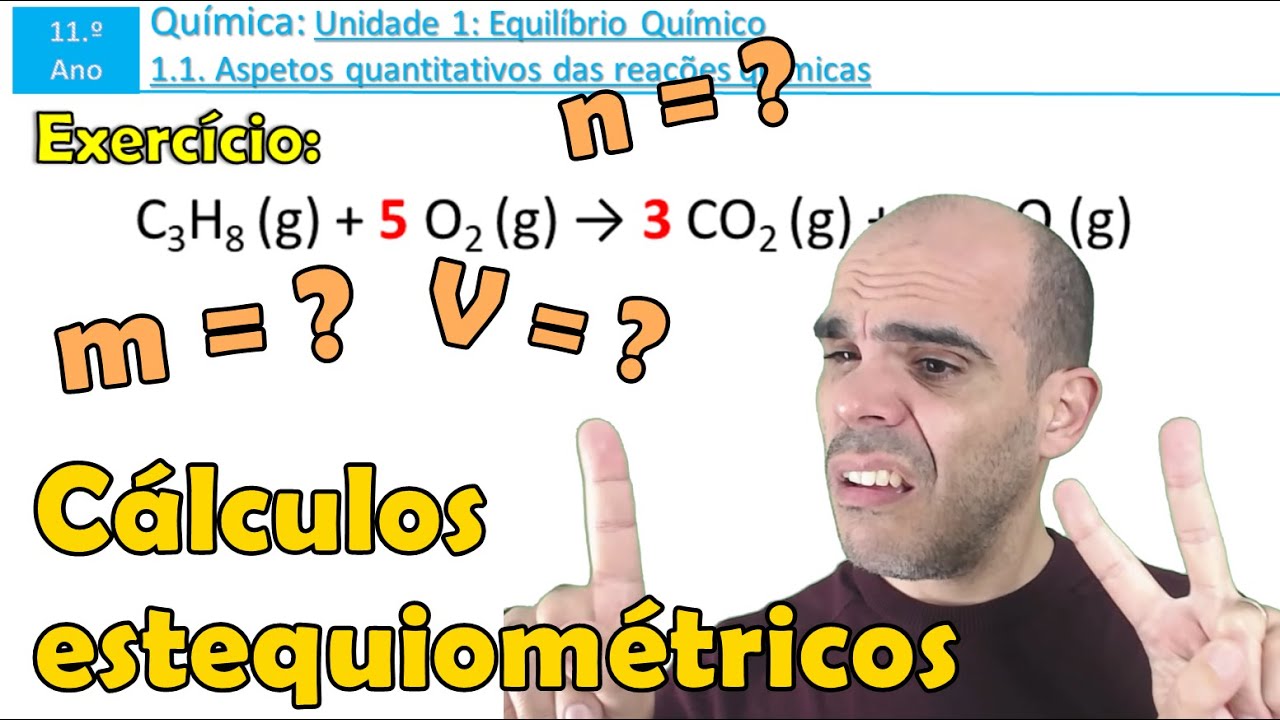 Cálculos estequiométricos | Exercícios | 11Q1.1.
