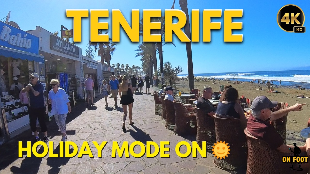 Tenerife - February 5,  Las Américas Feels Like Summer Again | Beach Atmosphere, Fresh Afternoons 4K
