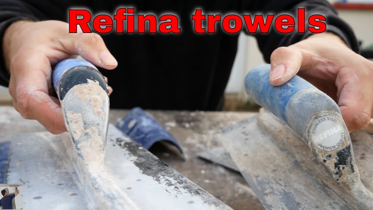 Refina Finatex Steel Rendering & Skimming Trowels NEW water brushes