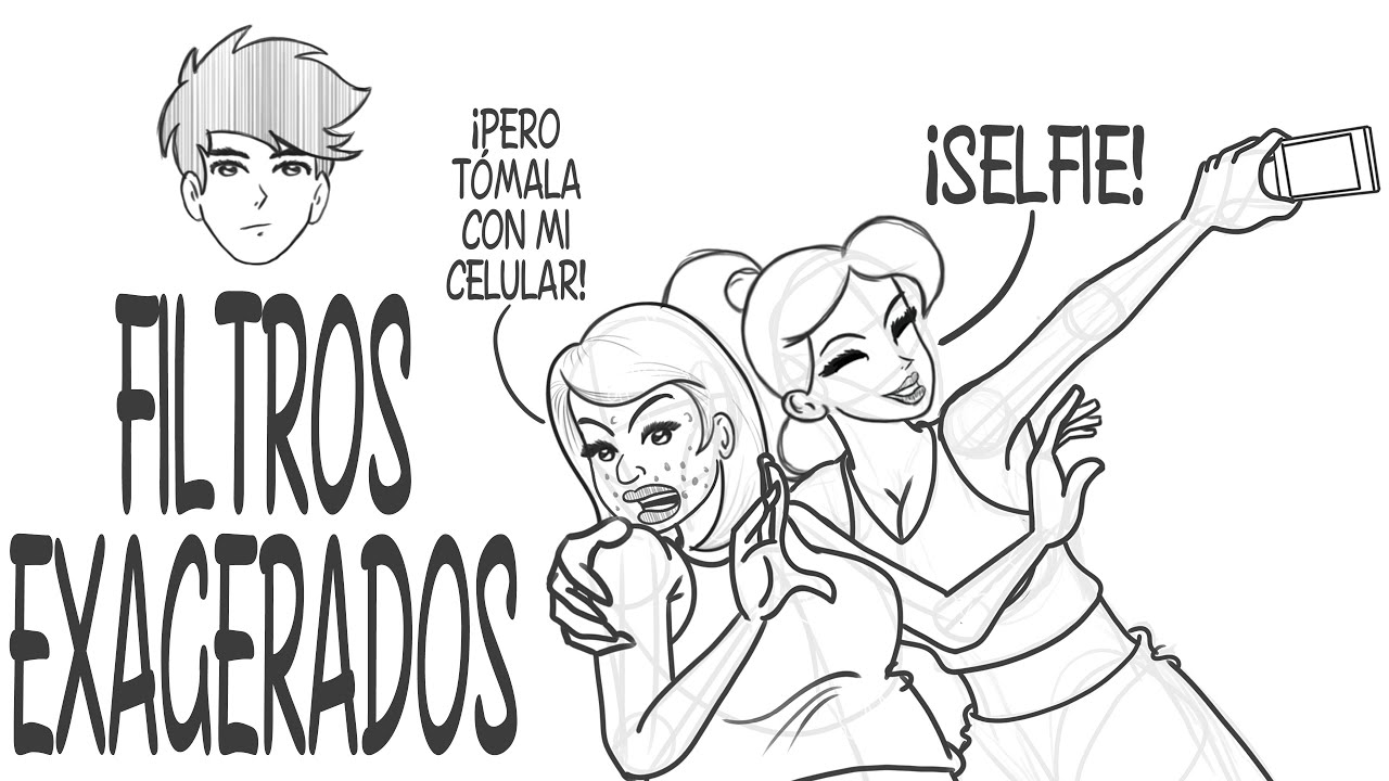 FILTROS EXAGERADOS en las selfies | vida segun richie