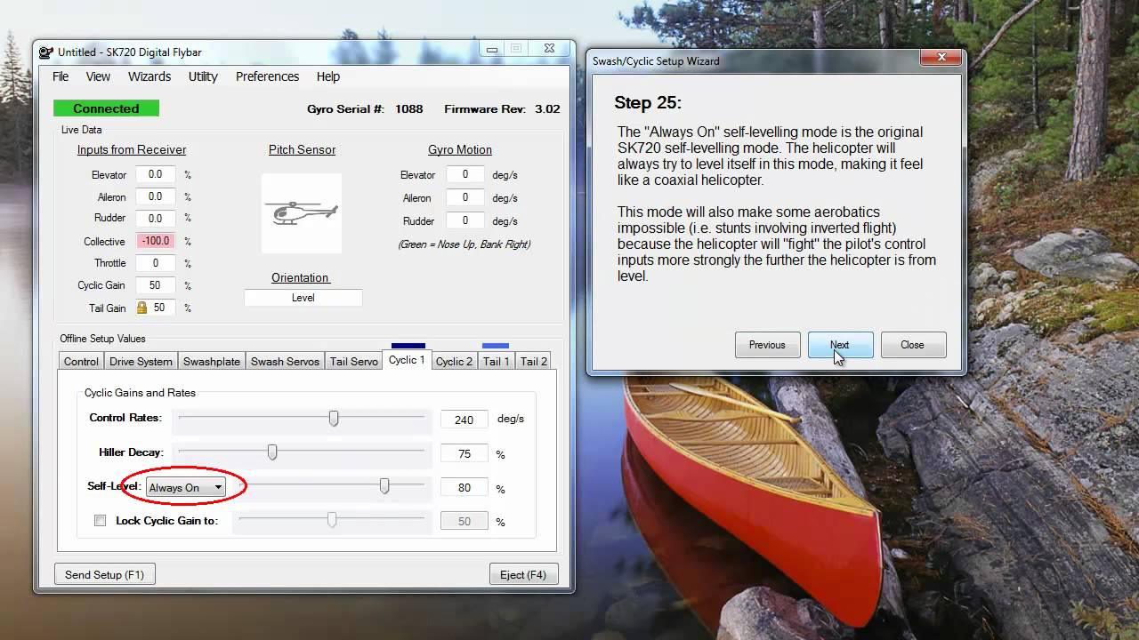 SK 720 Self Level Tutorial