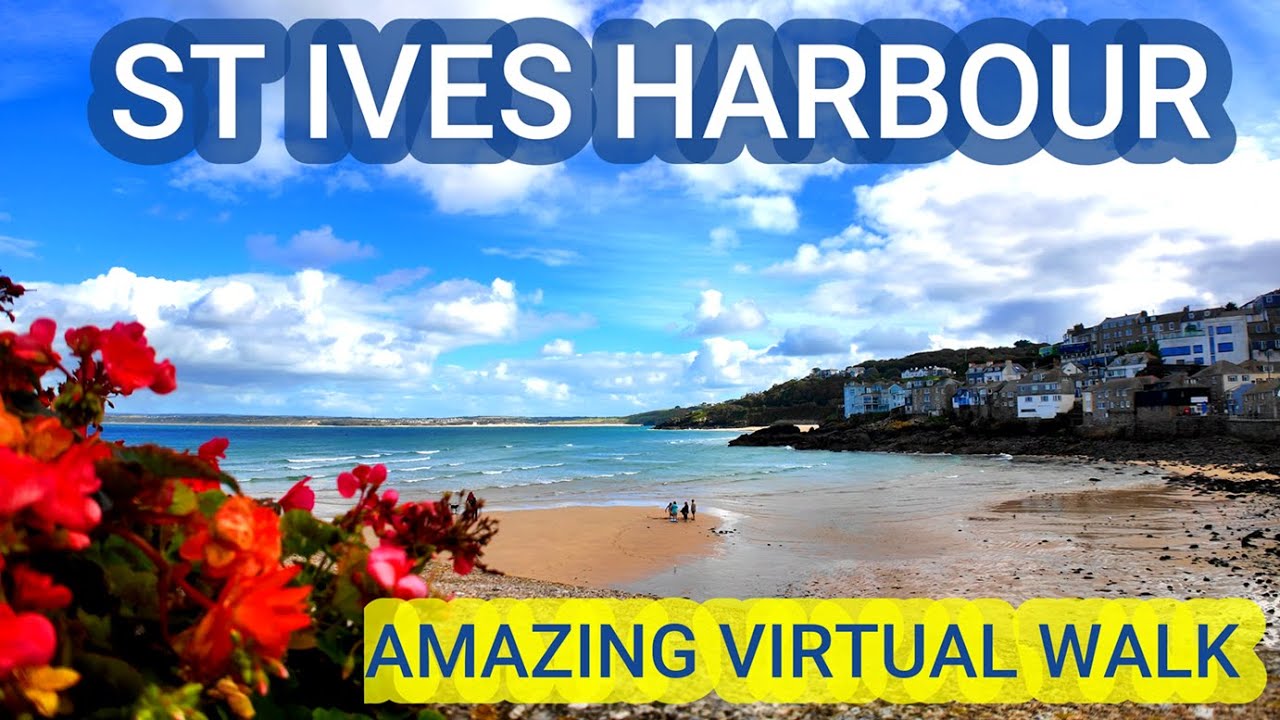 Walking Tour of a Charming British Seaside Town St Ives Harbour