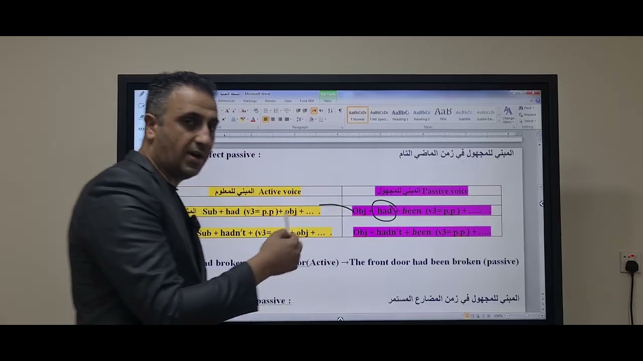 sunrise 12 الصف السلدس الاعدادی ( passive voice )