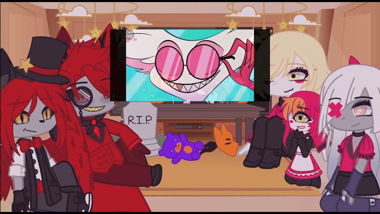 Hazbin Hotel reacts to Addict || Halloween addition 👻🎃||